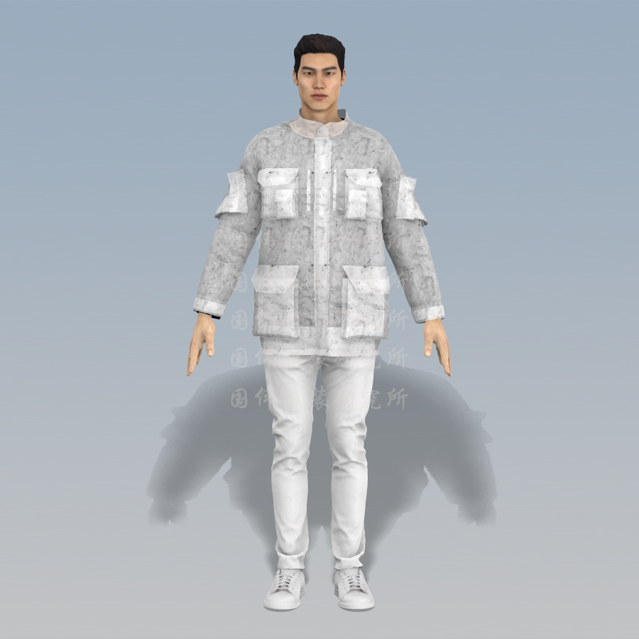 popular休闲男夹克设计效果图,3d服装设计